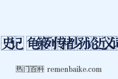 史记·龟策列传褚少孙论近义词是什么意思的图片